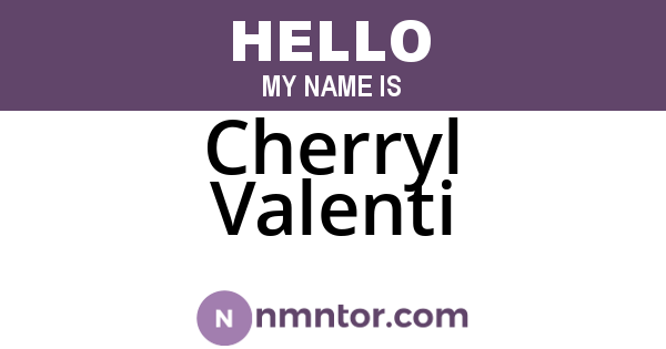 Cherryl Valenti