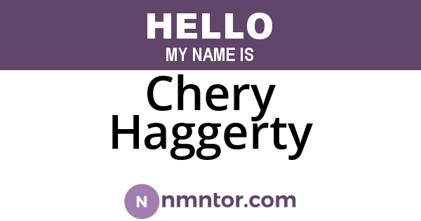 Chery Haggerty