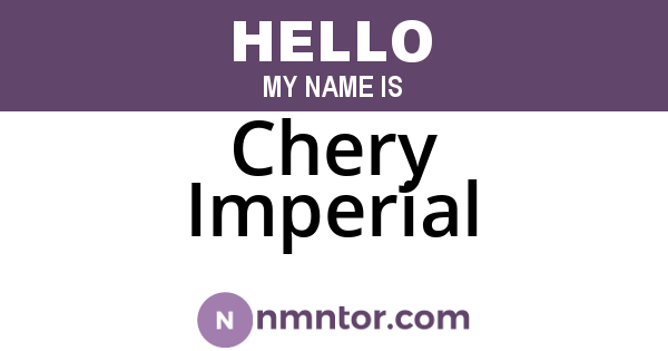 Chery Imperial