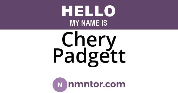 Chery Padgett