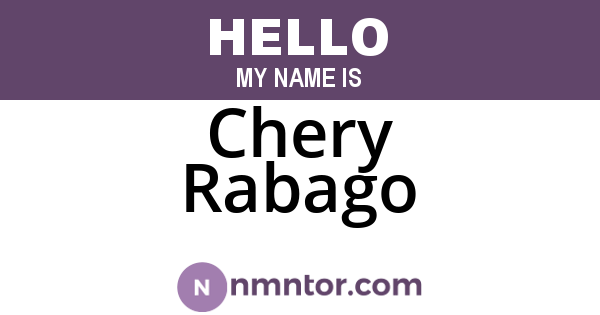 Chery Rabago