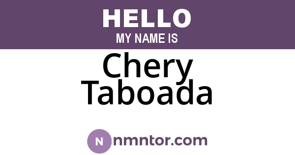 Chery Taboada