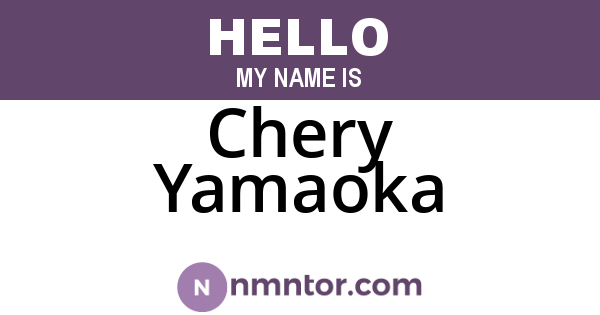 Chery Yamaoka