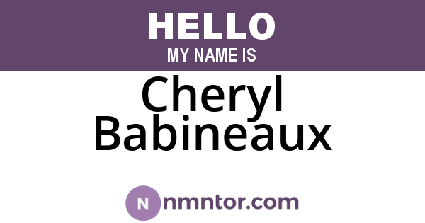 Cheryl Babineaux