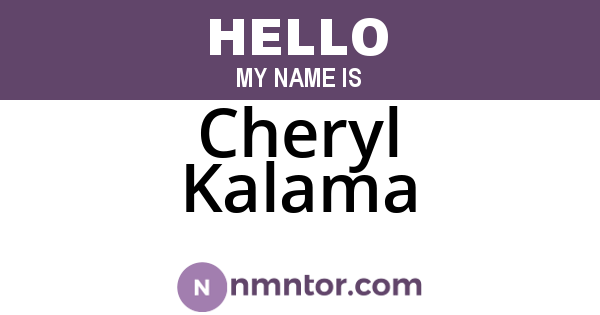 Cheryl Kalama