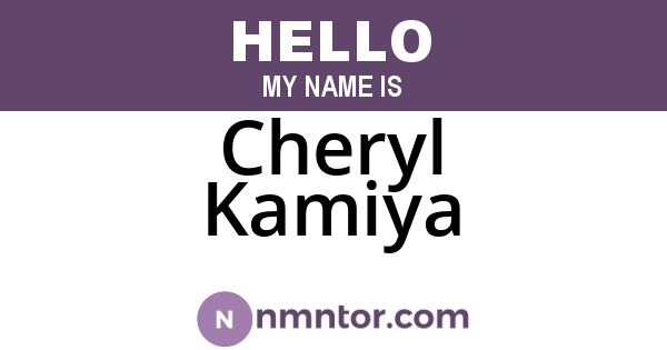 Cheryl Kamiya