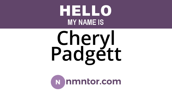 Cheryl Padgett