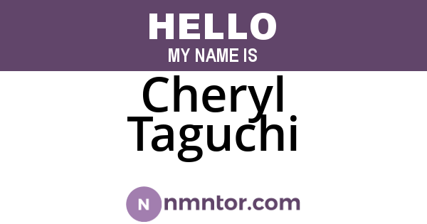 Cheryl Taguchi