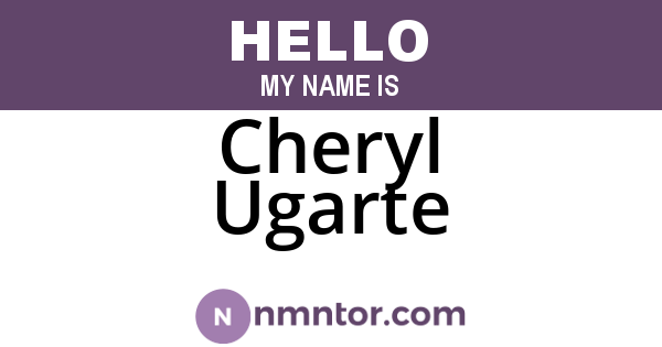 Cheryl Ugarte