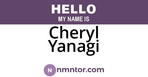Cheryl Yanagi