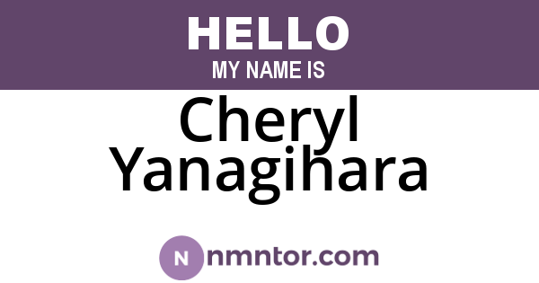Cheryl Yanagihara