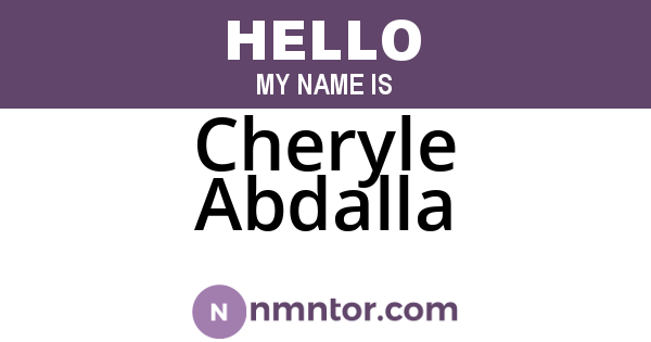 Cheryle Abdalla