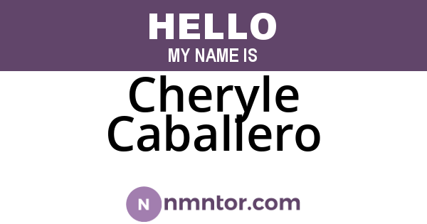 Cheryle Caballero