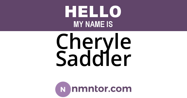 Cheryle Saddler