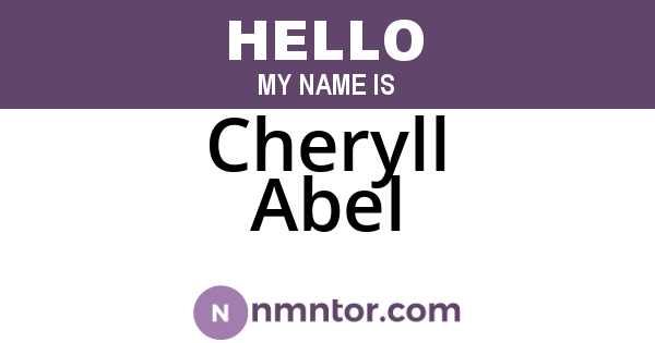 Cheryll Abel