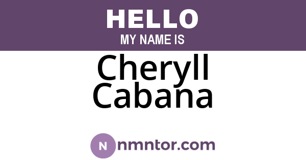 Cheryll Cabana