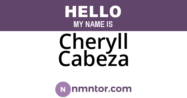 Cheryll Cabeza