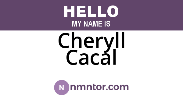 Cheryll Cacal