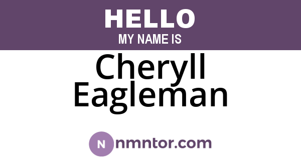 Cheryll Eagleman