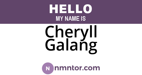 Cheryll Galang