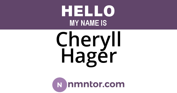 Cheryll Hager