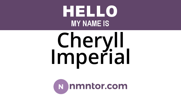 Cheryll Imperial