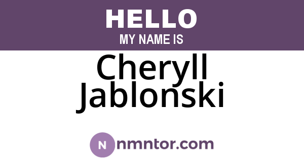 Cheryll Jablonski