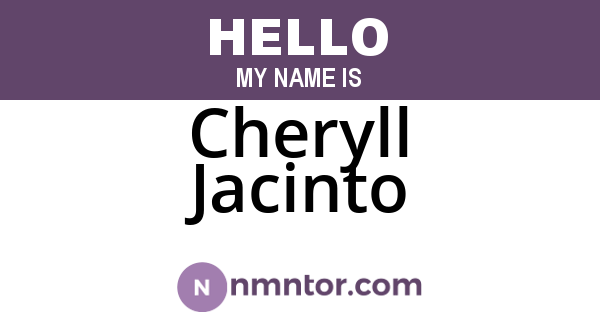 Cheryll Jacinto