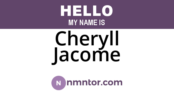 Cheryll Jacome