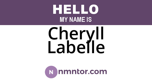 Cheryll Labelle