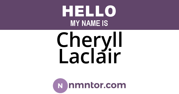 Cheryll Laclair