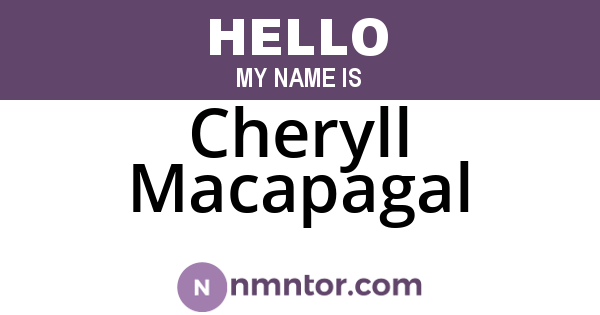 Cheryll Macapagal