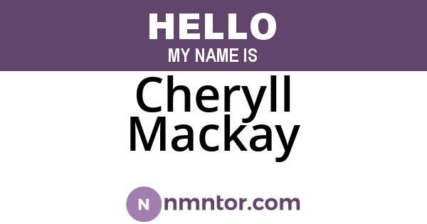 Cheryll Mackay