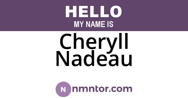 Cheryll Nadeau