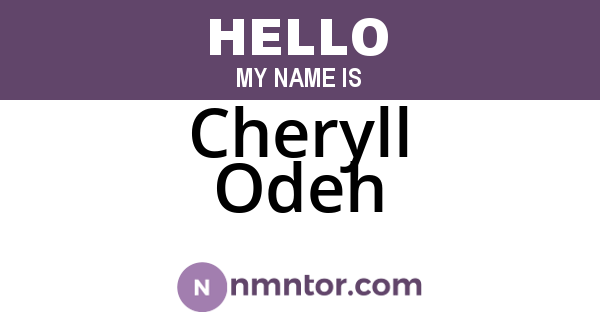 Cheryll Odeh