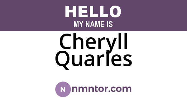 Cheryll Quarles