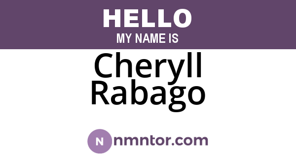 Cheryll Rabago