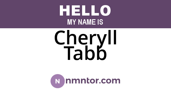 Cheryll Tabb