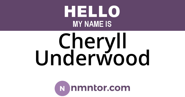 Cheryll Underwood