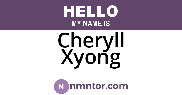 Cheryll Xyong