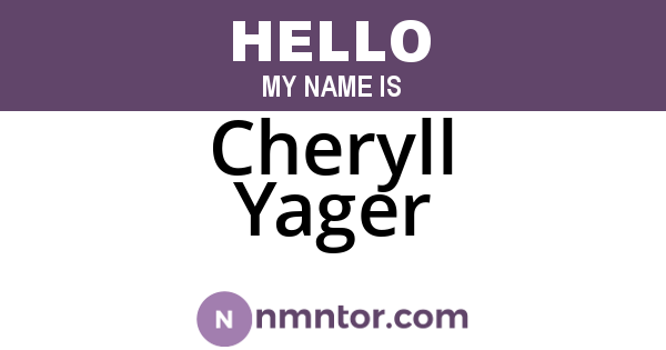 Cheryll Yager