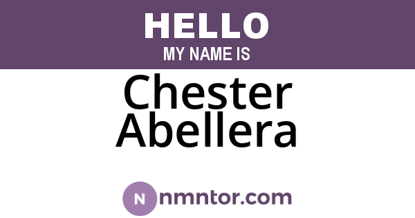 Chester Abellera