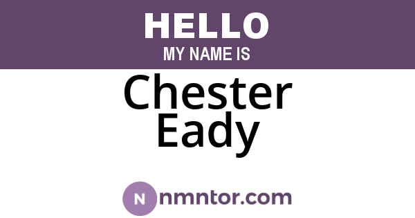 Chester Eady