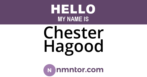 Chester Hagood