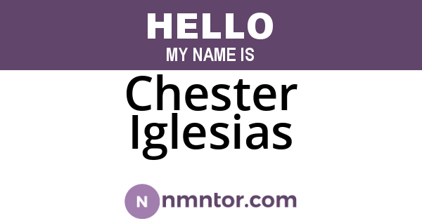 Chester Iglesias