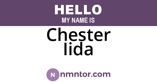Chester Iida