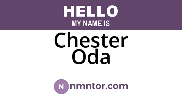 Chester Oda
