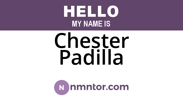 Chester Padilla