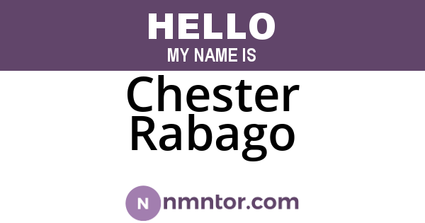 Chester Rabago