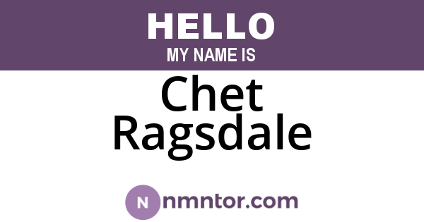 Chet Ragsdale